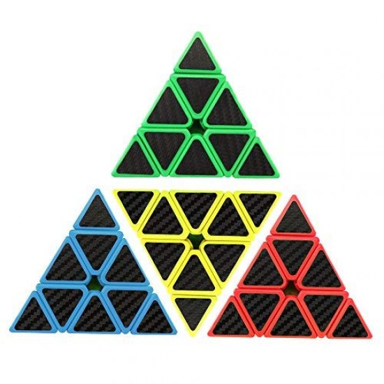 Cub Magic 3x3x3, Moyu MoFangJiaoShi Pyraminx, fibra de carbon, 59CUB-1 Cub Magic 3x3x3, Moyu MoFangJiaoShi Pyraminx, fibra de carbon, 59CUB-1