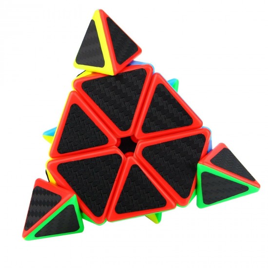 Cub Magic 3x3x3, Moyu MoFangJiaoShi Pyraminx, fibra de carbon, 59CUB-1 Cub Magic 3x3x3, Moyu MoFangJiaoShi Pyraminx, fibra de carbon, 59CUB-1