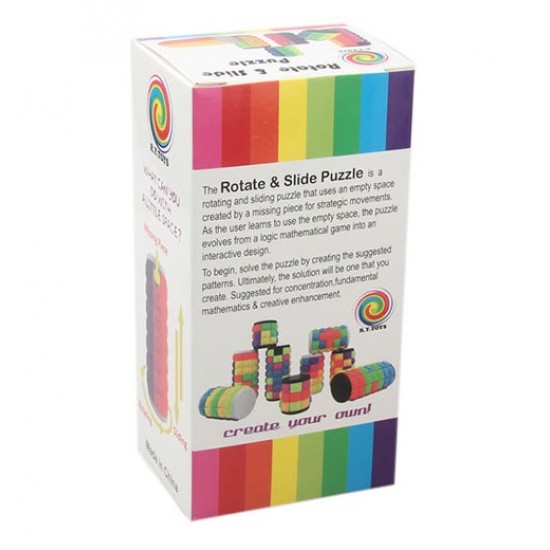 Puzzle turnul babilon 3 straturi negru, antistres, 100CUB-1