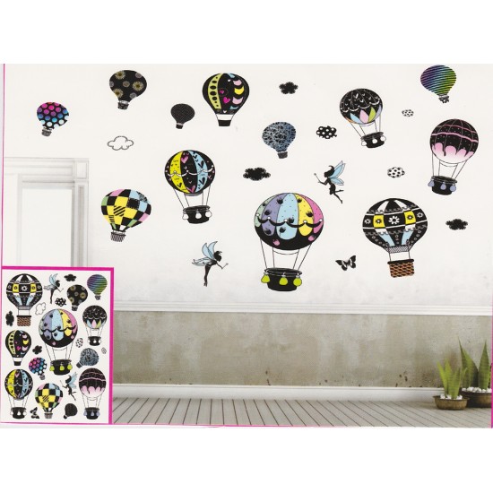 Sticker decorativ 5D Baloane colorate Sticker decorativ 5D Baloane colorate
