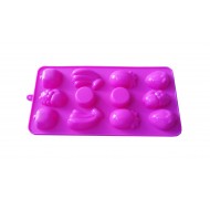 Forma din silicon pentru bomboane, gheata, model Legume, 26D