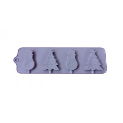 Forma din silicon pentru ciocolata, 4 cavitati, 79COF