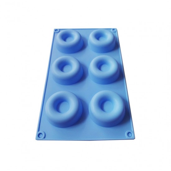Forma din silicon pentru prajituri in forma rotunda, 6 cavitati, 103COF
