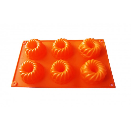 Forma din silicon pentru prajituri, model Tornado, 21DX