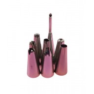 Set 8 duiuri ornat din inox, Rose, 59COF