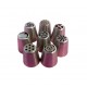 Set 8 duiuri ornat din inox cu adaptor inclus, 4.2 cm, Rose, 84COF Set 8 duiuri ornat din inox cu adaptor inclus, 4.2 cm, Rose, 84COF