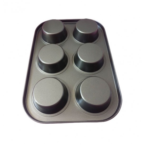 Tava De Copt 6 Briose, 6  Cupe din silicon, 70COF