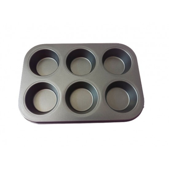 Tava De Copt 6 Briose, 6  Cupe din silicon, 70COF