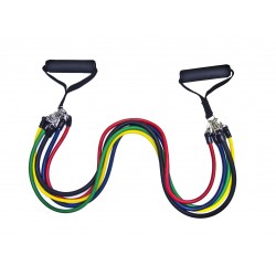Sistem de antrenament fitness cu corzi extensibile, Power 100% Latex, JT003