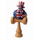 Kendama din lemn natural, Bila lemn +  Sticker Waterproof USA pentru telefon, 164KD