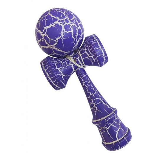 Kendama Profesionala, Bila din lemn, Design artistic cu finisaj Crapatura + Sticker pentru Telefon, 109KD