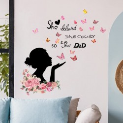 Sticker decorativ, She Believed, 90 cm, 1140STK