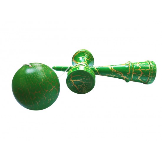 Kendama profesionala, Bila din lemn, Crack + Sticker pentru telefon, 117KD