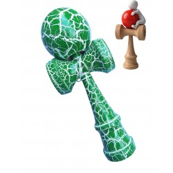 Kendama profesionala, Bila din lemn, Crack + Sticker pentru telefon, 130KD