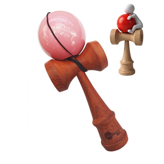 Kendama din lemn natural, Bila lemn + Sticker pentru telefon, 144KD