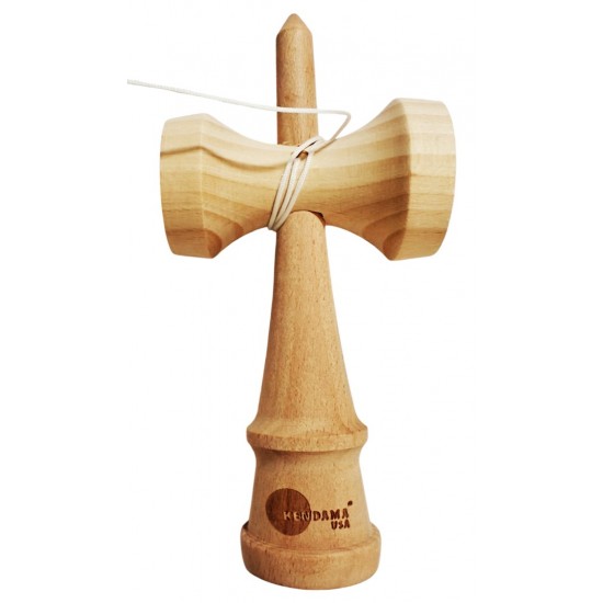 Kendama din lemn natural, Bila lemn + Sticker Waterproof USA pentru telefon, 163KD