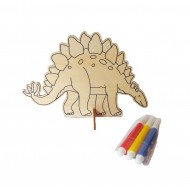 Pictura pe lemn, Model Dinozaur, 15 cm, 210LF