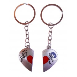Set 2 brelocuri pentru Chei, Geanta sau Ghiozdan, Inima, 21BRL 