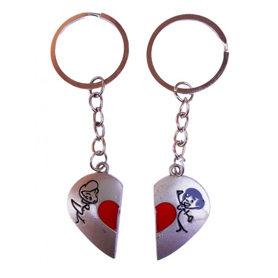 Set 2 brelocuri pentru Chei, Geanta sau Ghiozdan, Inima, 21BRL Set 2 brelocuri pentru Chei, Geanta sau Ghiozdan, Inima, 21BRL