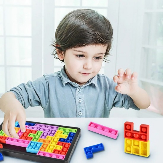 Puzzle Push Pop , Jucarie antistres pentru copii, 26 piese, 26 cm, 22200147 Puzzle Push Pop , Jucarie antistres pentru copii, 26 piese, 26 cm, 22200147