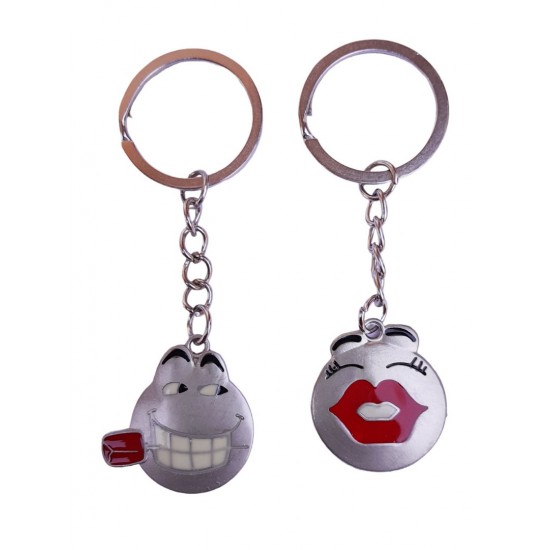 Set 2 brelocuri pentru Chei, Geanta sau Ghiozdan, Emoticon, fata si baiat, 22BRL Set 2 brelocuri pentru Chei, Geanta sau Ghiozdan, Emoticon, fata si baiat, 22BRL