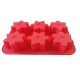 Forma silicon in forma de fulgi de zapada, 6 cavitati, Rosu, 25 cm, 473COF