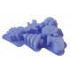 Forma silicon pentru prajituri, Tema Craciun, 6 cavitati, Mov, 23 cm, 474COF