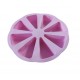 Forma silicon pentru prajituri, Felii de Pizza, 8 cavitati, Roz, 27 cm, 477COF