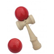 Kendama profesionala, Bila din lemn, Rosu lucios, 48KD