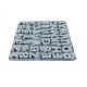 Forma silicon cu Cifre, Litere, Piciorus, Manuta, Biberon, Dinozaur, Suzeta, Albastru, 21 cm, 491COF