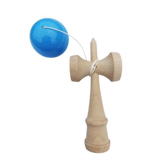 Kendama profesionala, Bila din lemn, Albastru lucios, 49KD