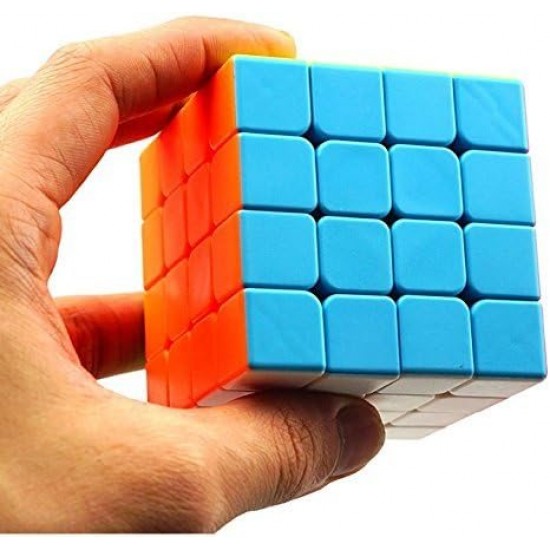 Cub Magic 4x4x4, QiYi Qizheng S Neon, Stickerless, 510CUB