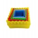Set 5 forme decupatoare in forma de Patrat, pentru biscuiti sau gogosi, 7 cm, 518COF
