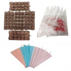 Set Cofetarie si Patiserie 115 piese, Pos ornat, Forme din silicon, 547COF-1