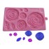 Matrita din silicon, trandafiri si frunze pentru fondant, ciocolata si pasta de zahar, 11 x 20 cm, 553COF