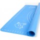 Covoras pentru aluat din silicon, foaie antiaderenta, 60x80 cm, Albastru, 557COF