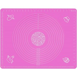 Covoras pentru aluat din silicon, foaie antiaderenta, 60x80 cm, Mov, 558COF