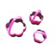 Set 3 forme decupatoare in forma de floare, Pentru prajituri, Stampile de patiserie, Biscuiti, 561COF