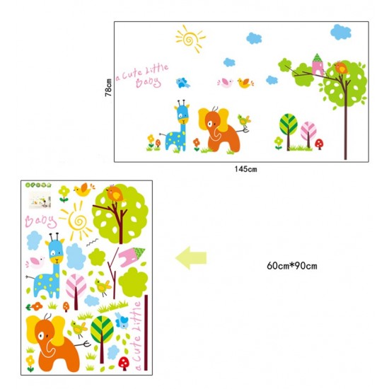 Sticker decorativ, Animale, 145 cm, 738STK Sticker decorativ, Animale, 145 cm, 738STK