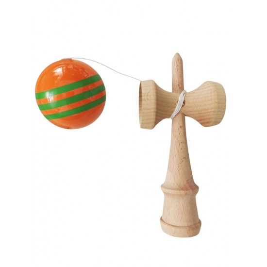 Kendama profesionala, Bila din lemn + Sticker pentru telefon, 88KD