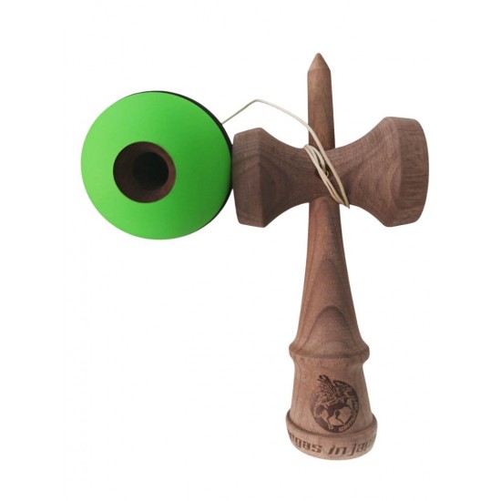 Kendama profesionala, Bila din lemn, Samurai + Sticker pentru telefon, 91KD
