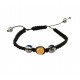 Bratara cu pietre Hematit si Charm, Negru, BR63 Bratara cu pietre Hematit si Charm, Negru, BR63