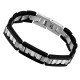 Bratara  din otel inoxidabil, Grad chirurgical 316L, Wide Black, A4S2519