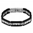 Bratara  din otel inoxidabil, Grad chirurgical 316L, Wide Black, A4S2519