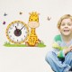 Ceas decorativ de perete, Girafa, Ceas cu Autocolant, 53 cm, CD865