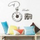 Ceas decorativ de perete, London, Ceas cu Autocolant, 50 cm, CD869 Ceas decorativ de perete, London, Ceas cu Autocolant, 50 cm, CD869