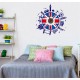 Ceas decorativ de perete, London, Ceas cu Autocolant, 52 cm, CD861