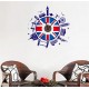 Ceas decorativ de perete, London, Ceas cu Autocolant, 52 cm, CD861