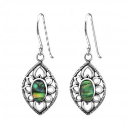 Cercei argint,  Multicolor Abalone , A4S30829