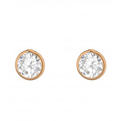 Cercei argint, Placat cu Aur roz 14k, Cristale Zirconiu White, A4S37124